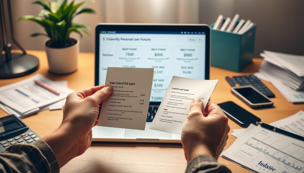 comparing loan options